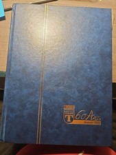 ALBUM DE TIMBRES  LINDNER BLEU VIDE 60 PAGES BLANCHES 9 Bandes 