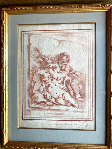 Gravure xviii ancienne apres - gravure,