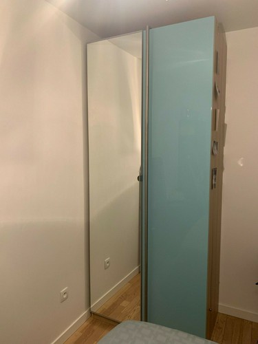 Armoire pax portes miroir et - armoire,