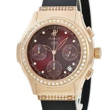 HUBLOT Elegant Mdm Chronograph 1810.8.054 Red Used Watch #61023