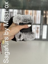 Chinchilla print rex rabbit mini tube