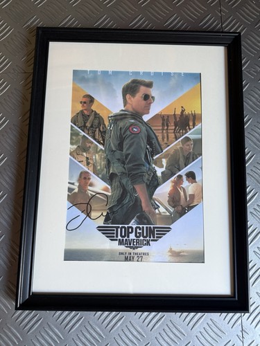 Affiche top gun dédicacée - de,
