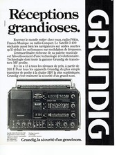 Publicité advertising 118  1980  Grundig   radio  transistor  FM  Sattellit 3400