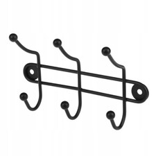 Porte-manteau mural KADAX, crochets de garde-robe, crochets doubles, 3 crochets