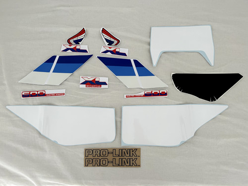 Honda 600 rouge stickers - honda, xl