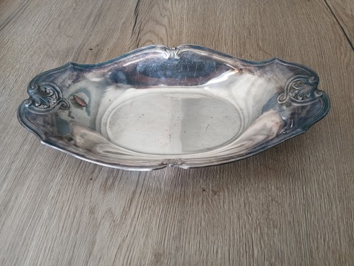 Plat corbeille métal argenté