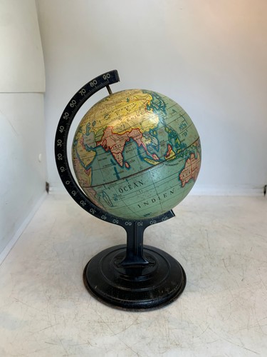 Ancien globe terrestre tole - ancien, en