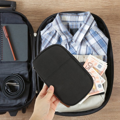 Pochette document voyage - document,