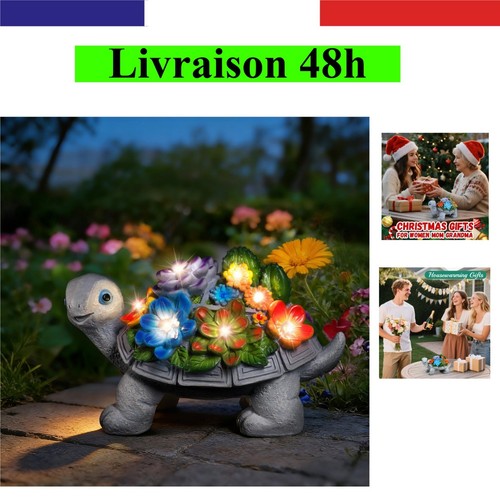 Statue tortue jardin - tortue, led