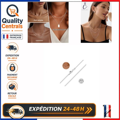 Chaîne argent femme 925 1000 - chaîne,