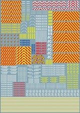 Water Decal, A4 Size, Firefighter, Road Safety, Model, 1:43