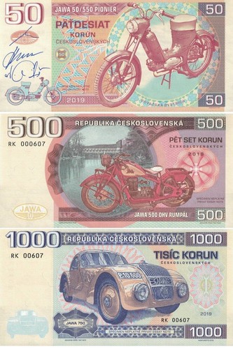 Tchécoslovaquie 500 1000 - ;, 50/500/1000