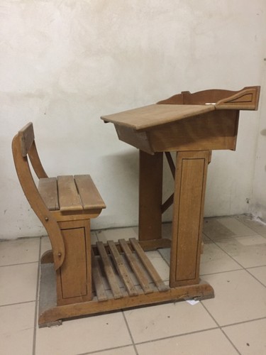 Pupitre écolier individuel - pupitre, d'écolier