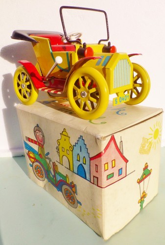 Tacot mécanique jouet ancien - jouet,