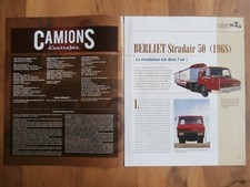 CAMION BERLIET STRADAIR 50 - 1968 / Fascicule Camions d'autrefois seul