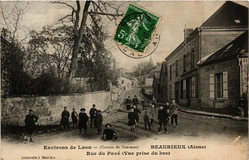 Cpa env laon beaurieux - env.,