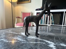 Sculpture Girafe en bronze