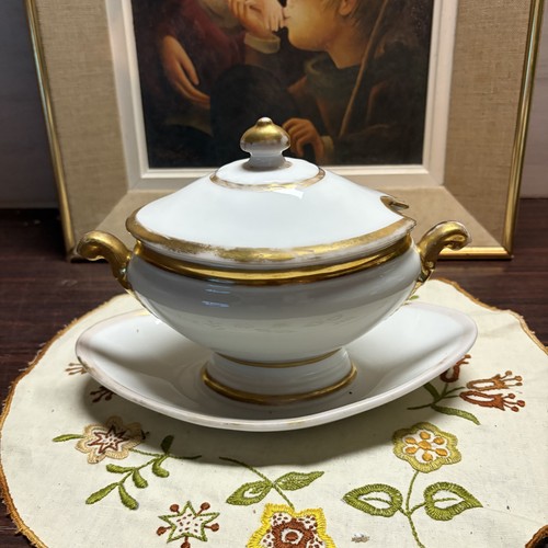 Ancienne saucière faïence - en,