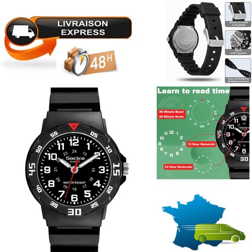 Montre enfant socico time - enfant,