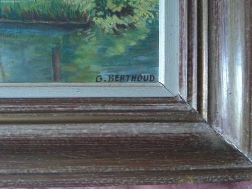Tableau ancien huile sur toile - huile,