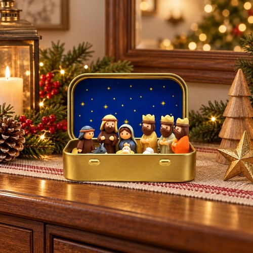 Figurine résine crèche - résine,