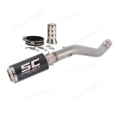 ZX6R 2024-2026 for Kawasaki Ninja ZX636 Slip On Exhaust Mid Pipe Carbon Muffler