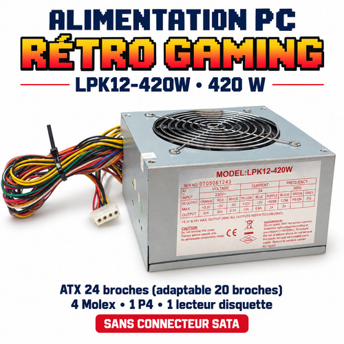 Alimentation lpk12 420w - alimentation, lpk12-420w