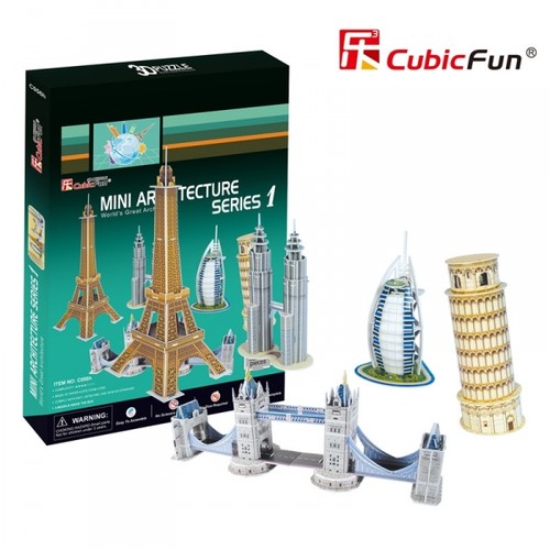Puzzle mini architecture - puzzle,