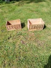 Caisses Bois Publicitaires Chicoree Leroux