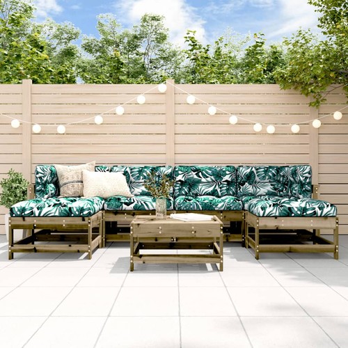 Salon jardin avec coussins - salon,