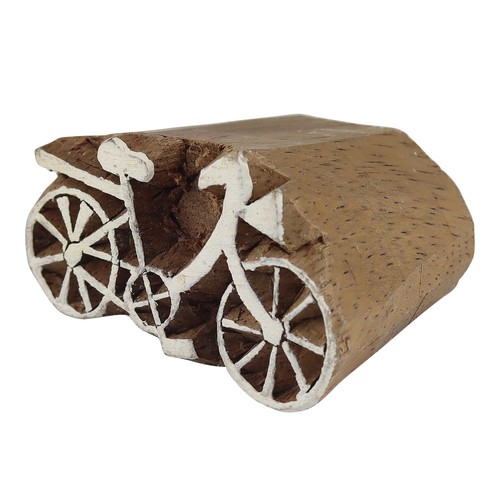Cachet bois vélo - en, petit