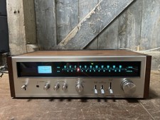 Pioneer TX-9100 Stereo Tuner AM/ FM Separate Silver Front Wood Wooden Sides Used