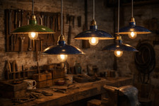 Lot de 4 lampes industrielles