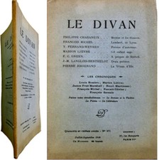 Le divan n°271 1949 stances Moréas Stritch Josserand Vénus d’Ile Marion Lièvre