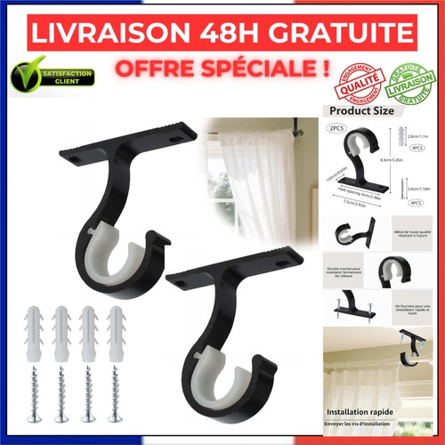 Supports tringle rideau - tringle, à