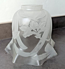 Tulipe lampe pétrole verre