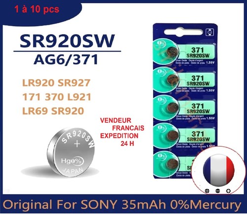 Piles bouton 371 - , sr