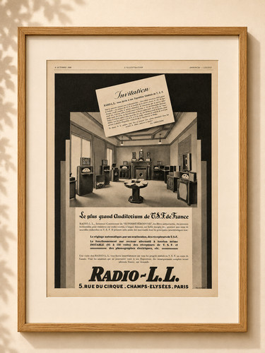 Pub ancienne radio 1929 - pub,