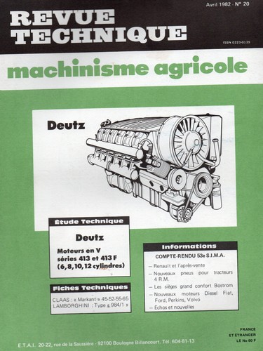 Revue technique moteurs deutz - revue,