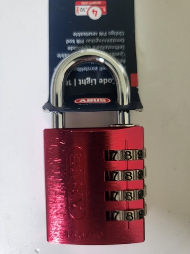 Abus cadenas rouge combinaison - cadenas,