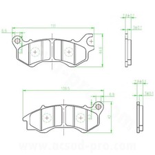 PLAQUETTE DE FREIN AVANT