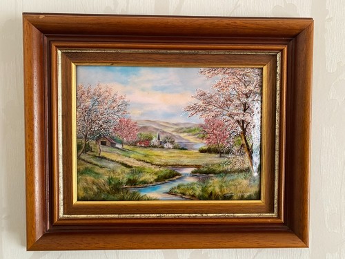 Peinture sur cuivre emaux - sur,