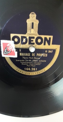 Disques tours odeon à - tours,