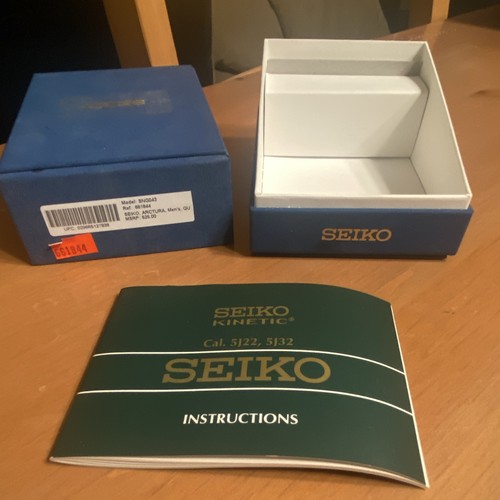 Seiko kinetic watch box - seiko,