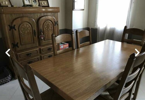Meuble chene avec table - chene, et
