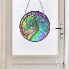 Vitrail suspendu en acrylique