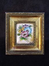 Ancien petit tableau émaux