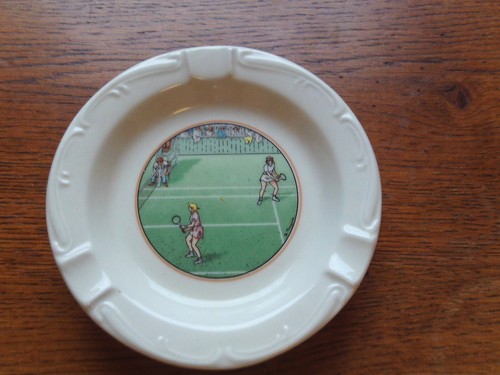 Cendrier vintage porcelaine - cendrier,