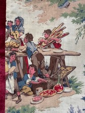 Tissu Ancien Grand Teinte