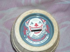 Original Clown Barrel Bank, James Salt Water Taffy, Atlantic City N.J., 1950's